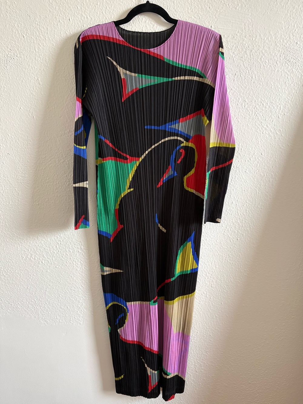 Pleats Please Issey Miyake “Matisse” printed dress